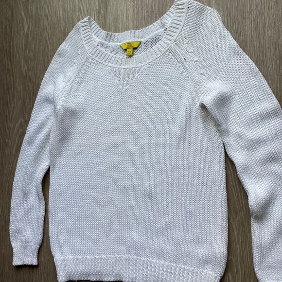 Banana Republic Milly‎ Collection White Cotton Sweater - Picture 4 of 8